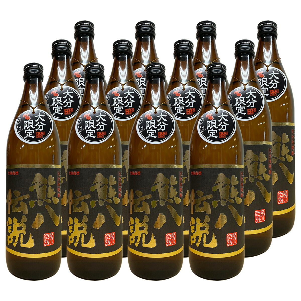 9066円 最大47 Offクーポン 送料無料 大分麦焼酎 熊八伝説 25度 900ml 12本セット