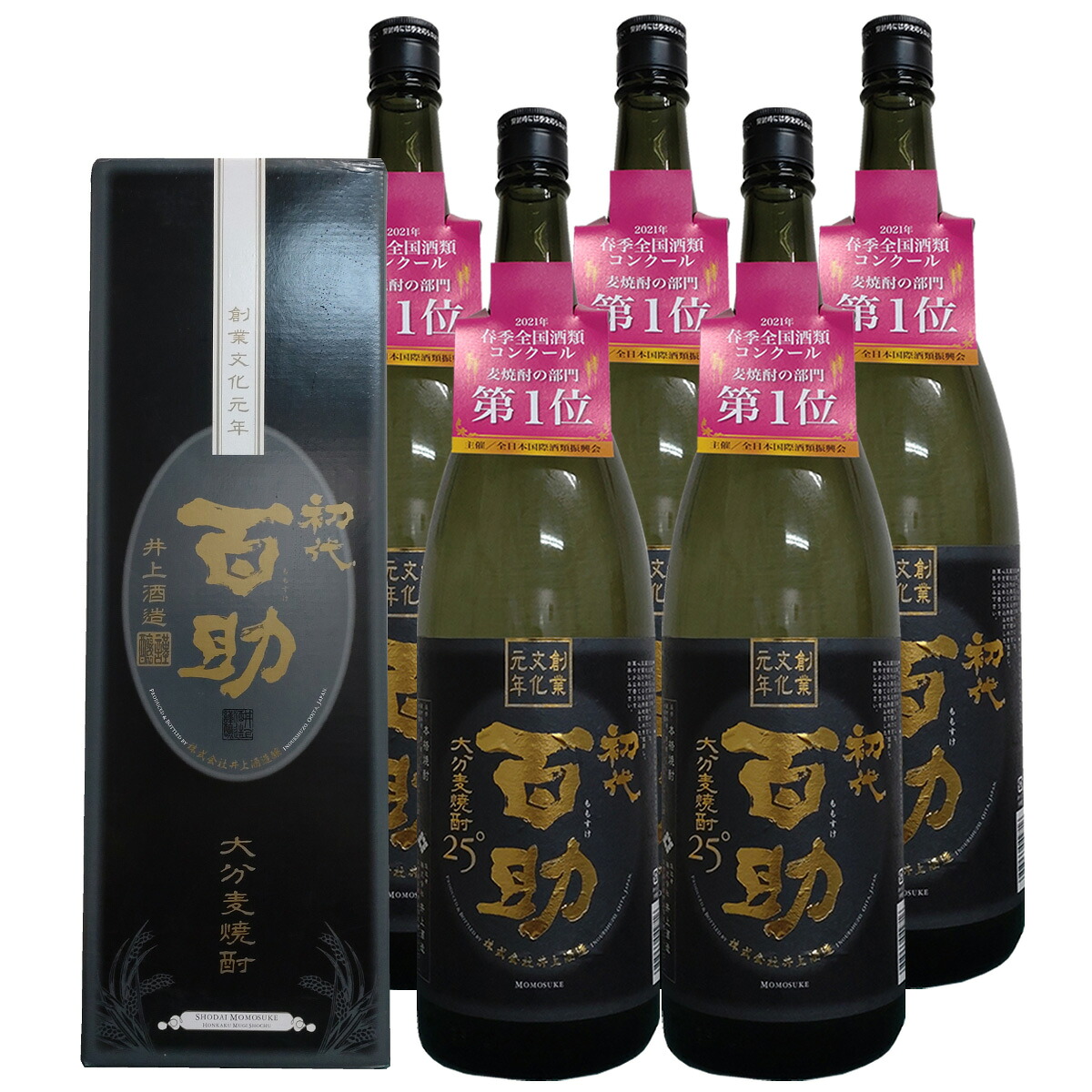 初代 百助 25&deg;1800ml 6本セット 箱付き 大分麦焼酎｜九州焼酎CLUB＆スナップビー