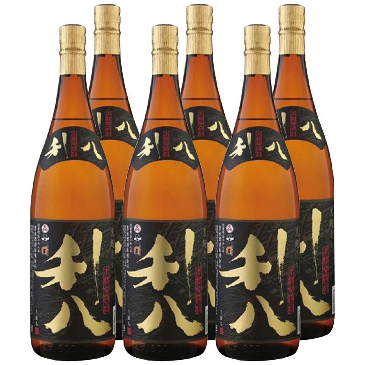 利八 黒麹造り 原酒 35° 1800ml 6本セット 吉永酒造 送料無料