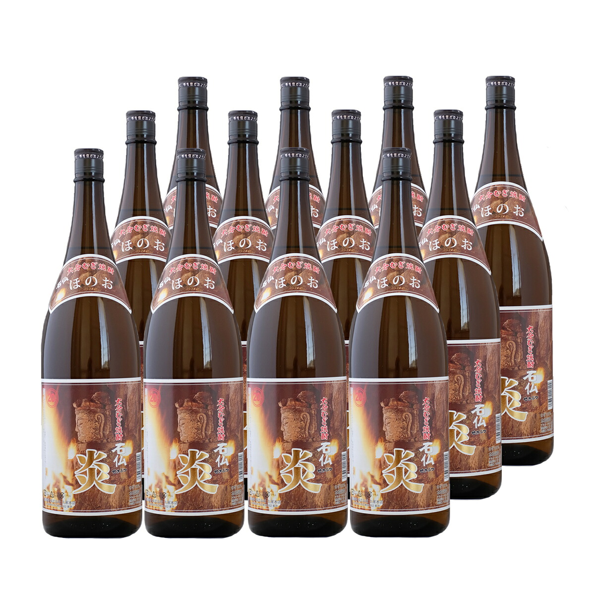 石仏 炎 25° 900ml 12本セット ほのお 大分麦焼酎 久家本店 12,184円
