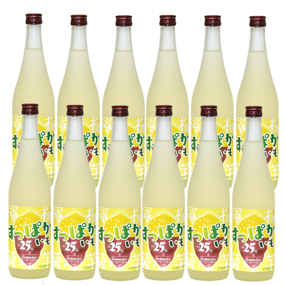 すっぱかいも 25度 720ml 12本セット 白金酒造