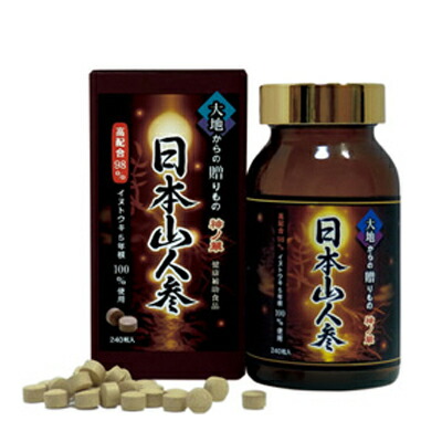 楽天市場】日本山人参（イヌトウキ） 5年根錠剤 300mg×240粒 【送料