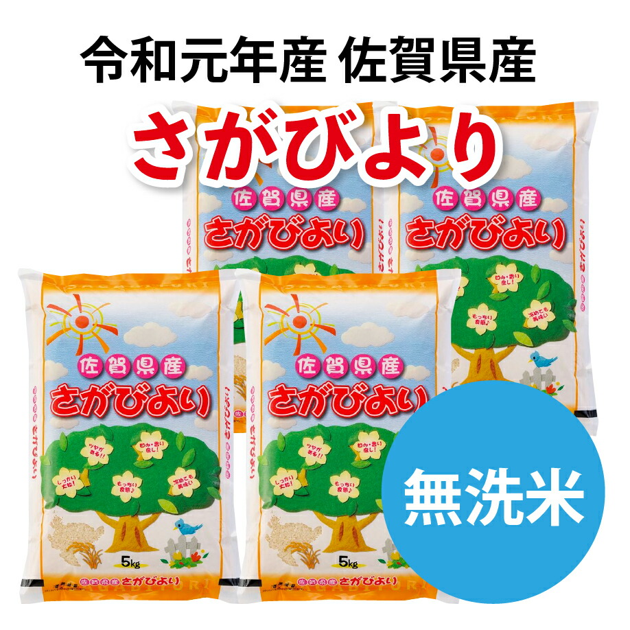 送料無料 クオンティティ削る 命令和元年頃結成 無洗枕米 佐賀県産さがびより kg 5kg 4嚢 全国テーストレヴェル 特a 10年列なり勝ちえる Gullane Com Br