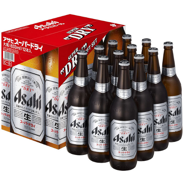 楽天市場】アサヒ スーパードライ大瓶633ml×20本入（瓶・ケース