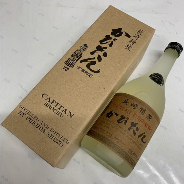 本格麦焼酎 かぴたん5年長期熟成35度720ml瓶 箱付 12本 1ケース