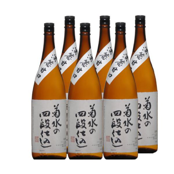かわいい！ 菊水酒造 菊水の四段仕込み 1800ml瓶×6本 甘口 新潟県 日本酒