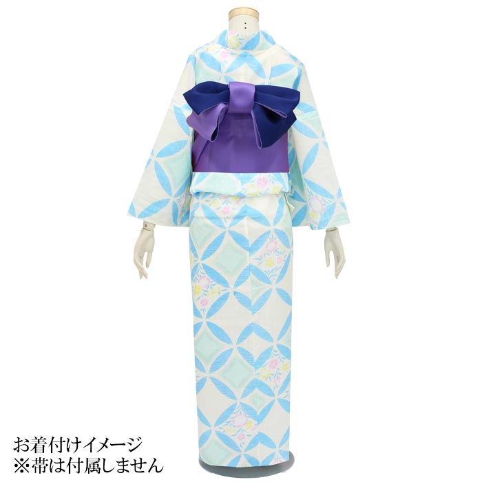 楽天市場 ブランド浴衣 Ikko レディース プレタ 単品 2lサイズ モデルサイズ クリーム地 花柄 お祭り 女性 婦人用 きもの和ネットショップ給前