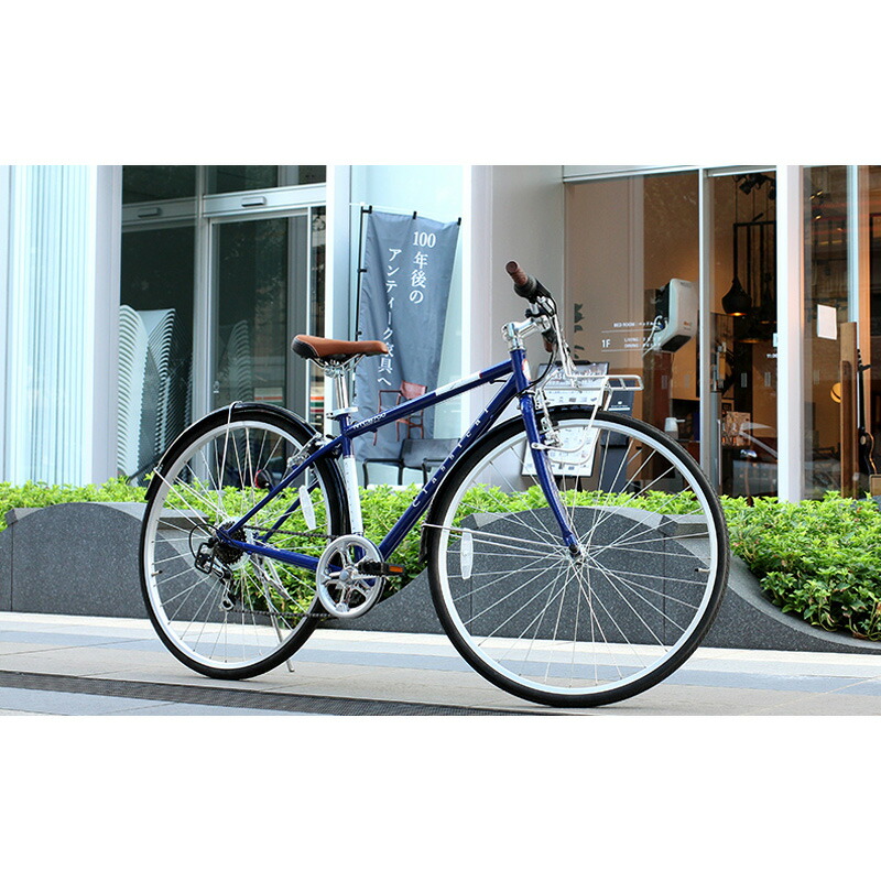 クロスバイク 700c 6段変速 シマノ フロントキャリア Classical 自転車 Topone Shimano 本体 泥除け フェンダー