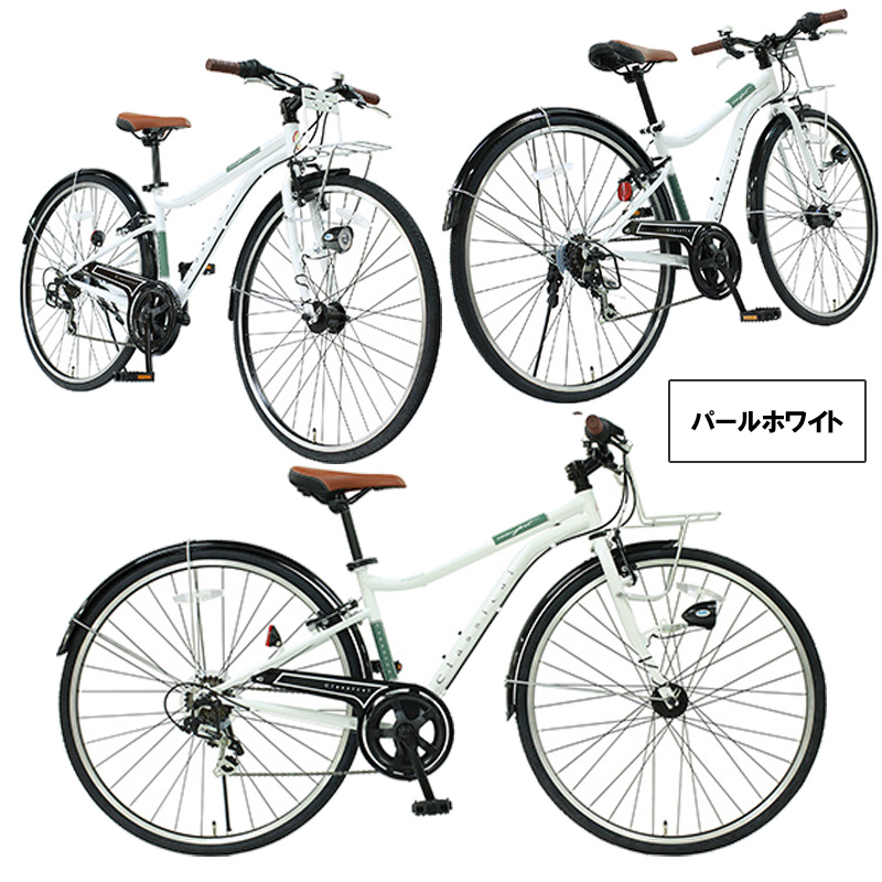 市場 クロスバイク Classical 本体 Shimano 自転車 Topone 6段変速 700c フロントキャリア フェンダー オートライト