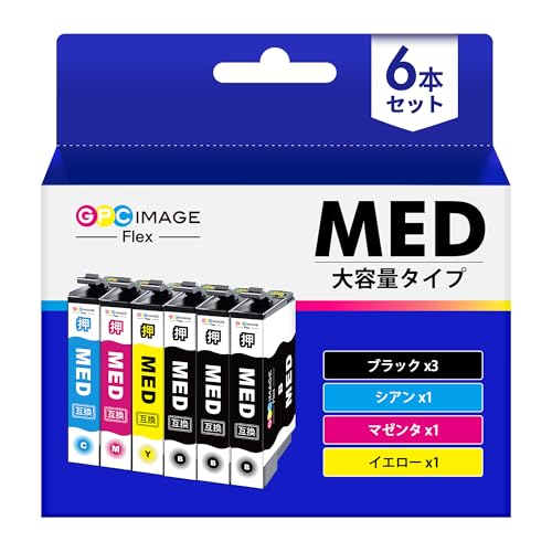 【楽天市場】GPC Image Flex MED-4CL メダマヤキ インク ew-056a エプソン対応 メダマヤキ epson 用 メダ