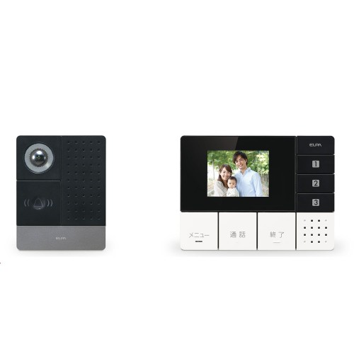 エルパ(ELPA) テレビドアホン DECT無線電話インターコム 架線工事不必要 自動小銃録画 親機1台写真機子機1台仕掛ける DHS-SM2030