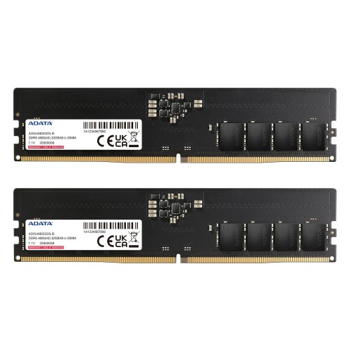 エイ資料 マイコン記憶装置 DDR5 4800MHz U-DIMM 32GBx2枚 AD5U480032G-DT-I