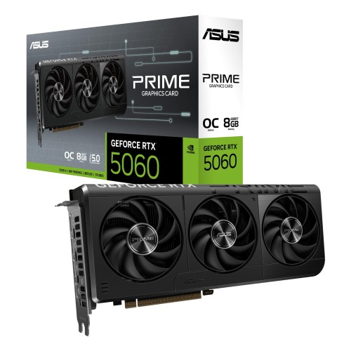 ASUS PRIME GeForce RTX 5060 8GB GDDR7 OC～版 映像媒体歌留多 PRIME-RTX5060-O8G 国内