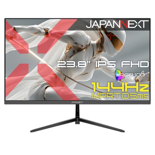 ECサイトJAPANNEXT 23.8インチ IPSパネル搭載 144Hz/0.5ms(MPRT)対応 フルHD(1920×1080)解像度 ゲーミングモニター JN-Ei238G144F HDMI DisplayPort HDR PS5 フルHD:120Hz接続2年保証