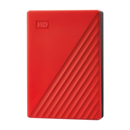 WD ポータブルHDD 5TB USB3.0 レッド My Passport 暗号化 パスワード保護 外付けハードディスク / メーカー3年保証 WDBPKJ0050BRD-WESN 国内