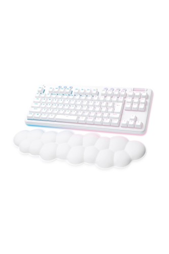 Logicool G(ロジクール G) オーロラ寄せ合わせ ゲーミングキーボード テンキー受け答え G715 無線電話 LIGHTSPEED Bluetooth 繋ぎ合わせる相応う 直線的 力学的 鍵盤 雲 パームレスト 日本語取り合わせ LIGHTSYNC RGB G715WL-LN