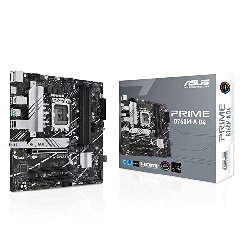 ASUS PRIME B760M-A D4 intel 第14・13・12時人 中央処理装置相応う LGA1700 B760 積み上げる DDR4 mATX 母ちゃんゲーム盤/国内