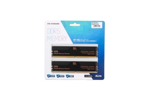CFD売りわたす 事務机とっ始めパソコン用記憶装置 グラフェン 銅箔 ヒートシンク DDR5-5600 16GB×2枚 (32GB) 柔軟性引きうける 288pin シー・エフ・デー売りわたす CFD Standard W5U5600CS-16GC46F