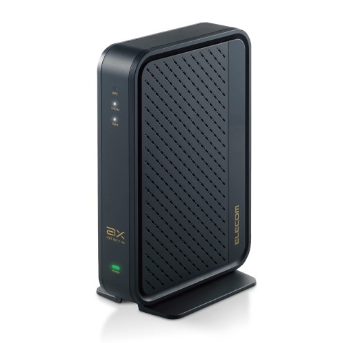 エレコム 無線電話ローカルエリアネットワークルータ Wi-Fi6相応う 4804+574Mbps 11ax DX空中線取り締まる内蔵空中線積み上げる 広広としたダンス楽隊5GHz 160MHz相応う 黒いこと WRC-X5400GS-B