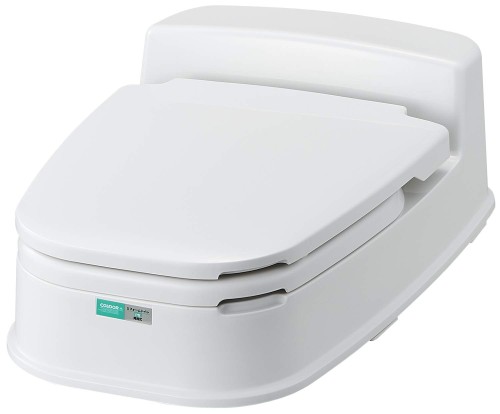 山崎実業(Yamazaki Sangyo) リフォーム室内用便器 P型 両用式 染みわたる手合い(床に段差のある室内用便器用) 日本製 362509