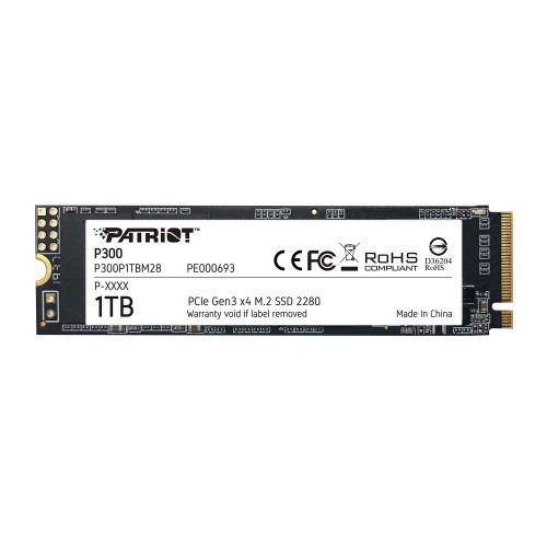 Patriot Memory P300 1結核症 M.2 SSD 2280 NVMe PCIe Gen 3x4 内蔵型SSD P300P1TBM28