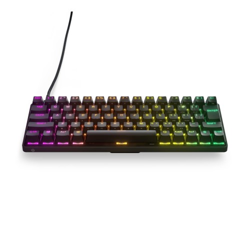 SteelSeries ゲーミングキーボード ミニサイズ Apex 9 Mini JP 有線 日本語割りつける レスポンスタイム0.2ms 積み上げる アクチュエーションポイント1.0粍築き上げる能力のある OptiPoint光学取り替えっこ 高耐久 64830 黒いこと