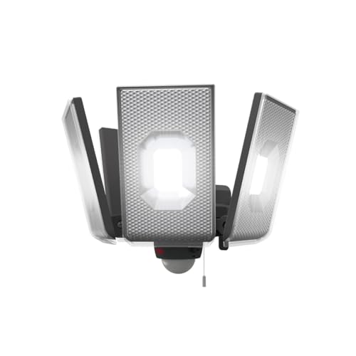 ムサシ(MUSASHI) 12.5W×4灯横すべり型LEDセンサーライトコンセント式 室外 雨合羽 人感検出器 調光・調色役立つこと 常夜灯 写真用照明 閃光電球発しる 高明快さ5000lm LED-AC4000