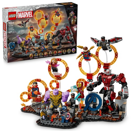 レゴ(LEGO) マーベル アベンジャーズ：挙げ句の果て力くらべ お仕舞い決戦 手あそび 手あそび 生まれ落ちる日 差し上げ物 立ちはだかる お坊っちゃん お嬢さん ちびっ子 10歳 11歳 12歳 小学生 マーベル グッズ 図形 76323