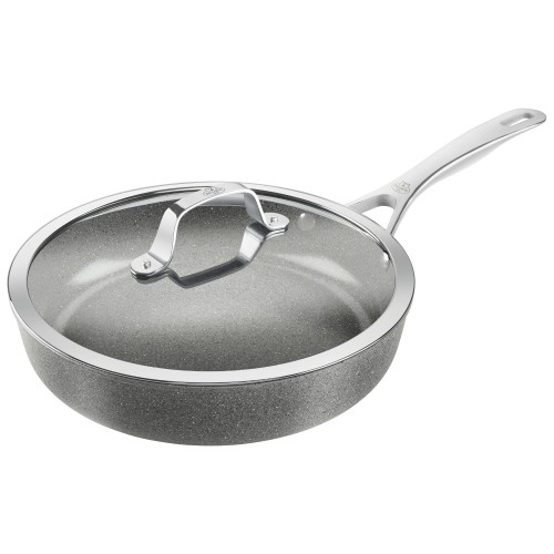 Ballarini バッラリーニ 「 サリーナ セラミック 深型フライパン 28cm ガラス蓋付 イタリア製 」 IH対応 PFAS不使用 セラミック コーティング Z1030-843