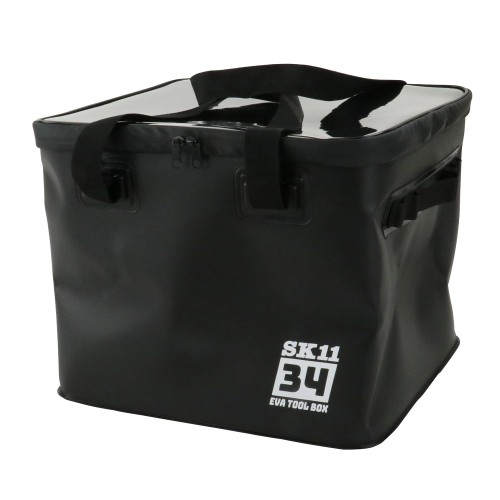 SK11(エスケー11) EVAツールボックス コンテナ ブラック 34L 水に強い 工具収納 SEVA-34-BK