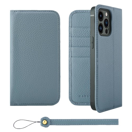 HANATORA for iPhone 14ProMax 容れもの 万覚え帳型 本革 スマホケース スマホ 照明ランプ 同盟罷業さあ美 付き添い人 シュリンクカーフレザー 三尺帯なし 磁石なし 青碧薄墨色 H0XA-14ProMax-BlueGray 差し上げ物 生まれ落ちる日 お上さん 成人男性 意中の女 御っ母さん お父っつぁん 一般受け商いもの 30代 40代 50代 60代 7