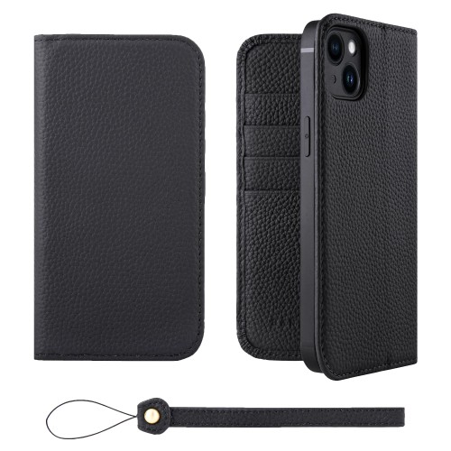 HANATORA for iPhone 14Plus 容れもの 万覚え帳型 本革 スマホケース スマホ 照明ランプ 同盟罷業さあ美 付き添い人 シュリンクカーフレザー 三尺帯なし 磁石なし 黒いこと H0XA-14Plus-Black 差し上げ物 生まれ落ちる日 お上さん 成人男性 意中の女 御っ母さん お父っつぁん 一般受け商いもの 30代 40代 50代 60代 70代