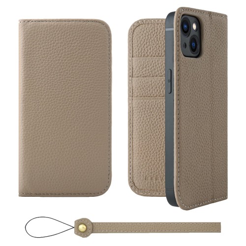 HANATORA for iPhone 13 容れもの 万覚え帳型 本革 スマホケース スマホ 照明ランプ 同盟罷工一回り 付き添い人 シュリンクカーフレザー 三尺帯なし 磁石なし グレージュ H0XA-13-Grege 差し上げ物 生まれ落ちる日 亭主もち 成人男性 意中の女 おっ母さん 御父っつぁん 一般受け商いもの 30代 40代 50代 60代 70代