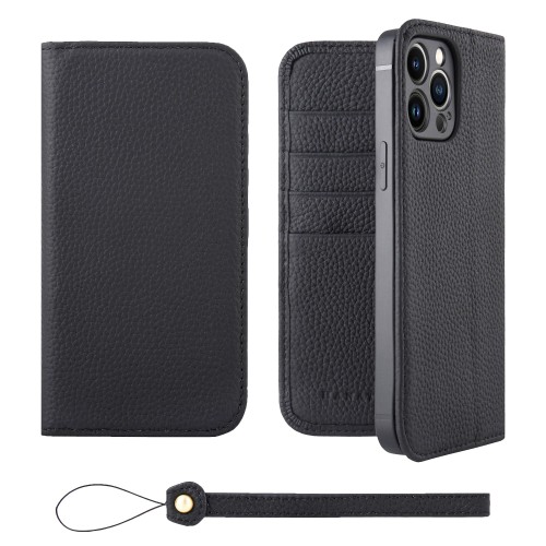 HANATORA for iPhone 13ProMax 容れもの 万覚え帳型 本革 スマホケース スマホ 照明ランプ 同盟罷工一回り 付き添い人 シュリンクカーフレザー 三尺帯なし 磁石なし 黒いこと H0XA-13ProMax-Black 差し上げ物 生まれ落ちる日 亭主もち 成人男性 意中の女 おっ母さん 御父っつぁん 一般受け商いもの 30代 40代 50代 60代 70代