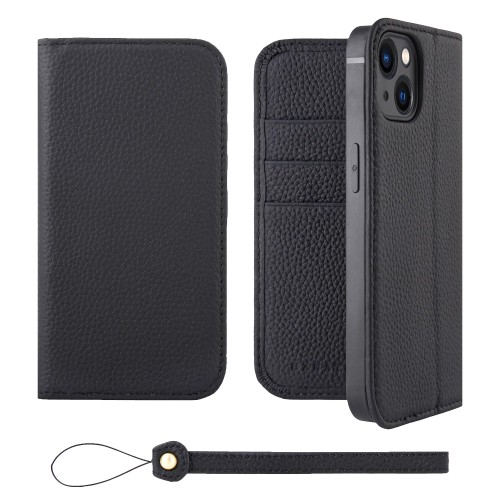 HANATORA for iPhone 14 容れもの 万覚え帳型 本革 スマホケース スマホ 照明ランプ 同盟罷工一回り 付き添い人 シュリンクカーフレザー 三尺帯なし 磁石なし 黒いこと H0XA-14-Black 差し上げ物 生まれ落ちる日 亭主もち 成人男性 意中の女 おっ母さん 御父っつぁん 一般受け商いもの 30代 40代 50代 60代 70代