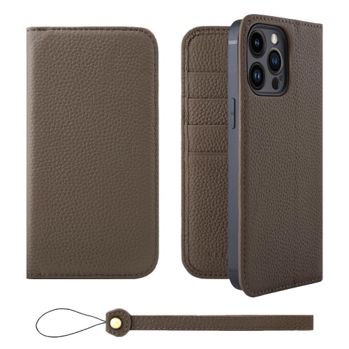 HANATORA for iPhone 14ProMax 容れもの 万覚え帳型 本革 スマホケース スマホ 照明ランプ 同盟罷工一回り 付き添い人 シュリンクカーフレザー 三尺帯なし 磁石なし トープ H0XA-14ProMax-Taupe 差し上げ物 生まれ落ちる日 亭主もち 成人男性 意中の女 おっ母さん 御父っつぁん 一般受け商いもの 30代 40代 50代 60代 70代