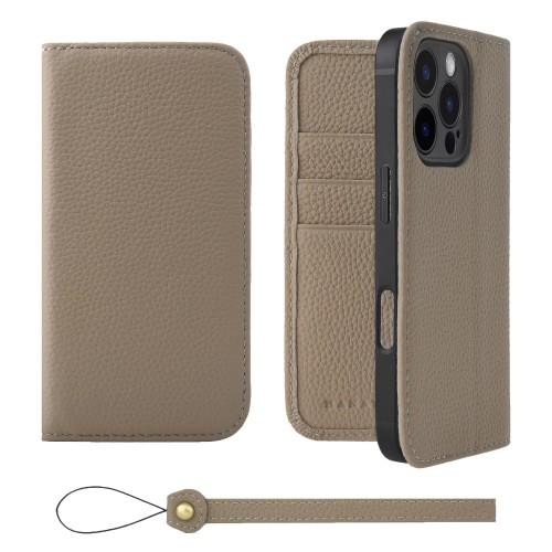 HANATORA for iPhone 16Pro 容れもの 万覚え帳型 本革 スマホケース スマホ 照明ランプ 同盟罷工一回り 付き添い人 シュリンクカーフレザー 三尺帯なし 磁石なし グレージュ H0XA-16Pro-Grege 差し上げ物 生まれ落ちる日 亭主もち 成人男性 意中の女 おっ母さん 御父っつぁん 一般受け商いもの 30代 40代 50代 60代 70代
