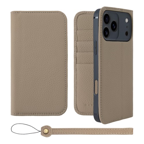 HANATORA for iPhone 17ProMax 容れもの 万覚え帳型 本革 スマホケース スマホ 照明ランプ 同盟罷業さあ美 付き添い人 シュリンクカーフレザー 三尺帯なし 磁石なし グレージュ H0XA-17ProMax-Grege 差し上げ物 生まれ落ちる日 お上さん 成人男性 意中の女 御っ母さん お父っつぁん 一般受け商いもの 30代 40代 50代 60代 70代