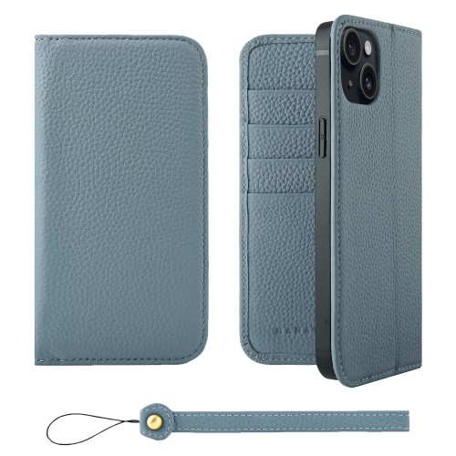 HANATORA for iPhone 15Plus 容れもの 万覚え帳型 本革 スマホケース スマホ 照明ランプ 同盟罷業さあ美 付き添い人 シュリンクカーフレザー 三尺帯なし 磁石なし 青碧薄墨色 H0XA-15Plus-BlueGray 差し上げ物 生まれ落ちる日 お上さん 成人男性 意中の女 御っ母さん お父っつぁん 一般受け商いもの 30代 40代 50代 60代 70代