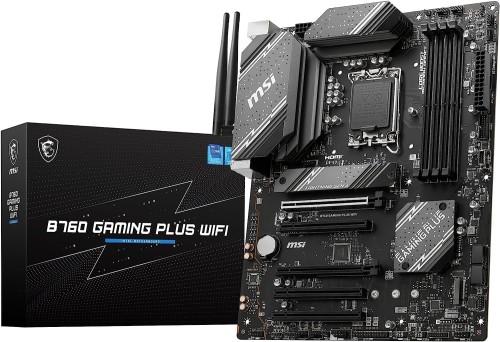 MSIお母さんゲーム盤 B760 GAMING PLUS WIFI DDR5 第14/13/12時人中央処理装置(LGA1700)相応う PCIE拡張スロット×5 ATXゲーミングモデル [Intel B760 積み上げる] MB6169