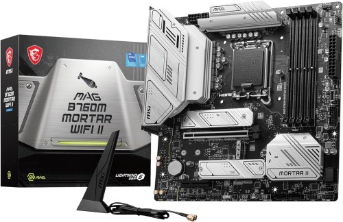 MSI MAG B760M MORTAR WIFI II intel 第14・13・12時人 Core中央処理装置相応う LGA1700 B760心付け書き割り積み上げる Micro-ATX 母ちゃんゲーム盤 MAG B760M MORTAR WIFI II MB6317