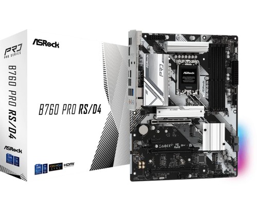 ASRock マザーボード B760 Pro RS/D4 Intel 第12世代 ・ 13世代 CPU ( LGA1700 )対応 B760チップセット DDR4 ATX マザーボード 国内