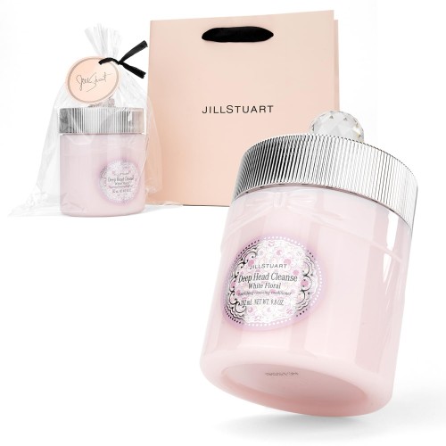・ラッピング済みJILL STUART ジルスチュアート ホワイトフローラル ディープヘッドクレンズ (洗髪料・髪と頭皮のトリートメント) 280g シャンプー コンディショナー トリートメント 頭皮ケア ヘッドスパ ヘアマスク 髪ケア プレゼント ギフト 純正ショッパー付き