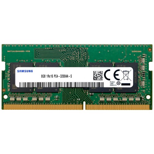 Samsung 8GB DDR4 3200MHz PC4-25600 (PC4-3200AA) CL22 SODIMM 1Rx16 シングルランク 1.2V 260ピン ノートパソコン、ノートブック RAMメモリ