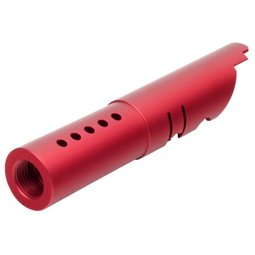 [DCI Guns] メタルアウターバレル 11mm正ネジ レッド 東京マルイ V10用