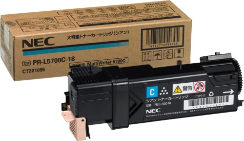 NEC PR-L5700C-18 大容量トナー シアン(2,000枚) NE-TNL5700-18J