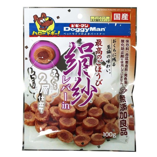 （まとめ買い）ドギーマン 絹紗レバーin 100g 犬用おやつ ×16