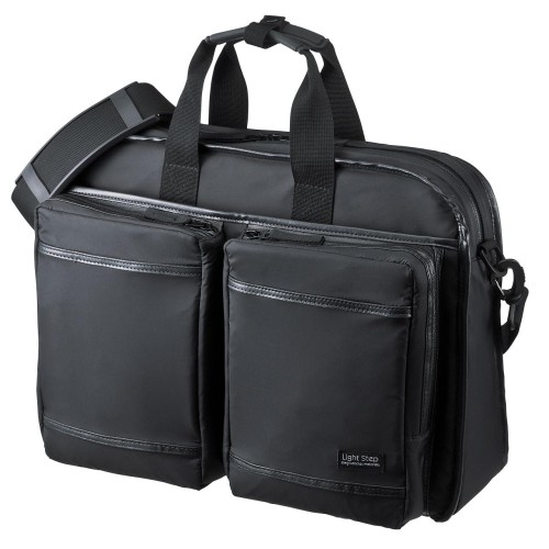 サンワサプライ 超撥水防水 軽量PCバッグ 止水ファスナー採用 15.6インチワイド対応 BAG-LW9BK