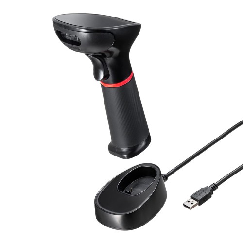 サンワサプライ 無線電話2座標軸バーコード愛読者（2.4GHz無線電話） BCR-WL2D1BK
