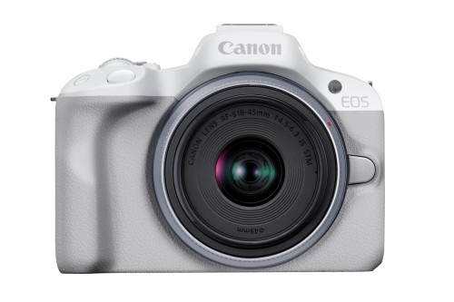 Canon 鏡鑑受け答え一眼写真機 EOS R50 標準尺度望遠レンズ一揃いの道具(RF-S18-45) 白いこと/APS-C/約376g EOSR50WH-1845ISSTMLK